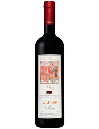 Agiorgitiko red wine made from the Greek grape variety Agiorgitiko by Greek Winery Domaine Glinavos