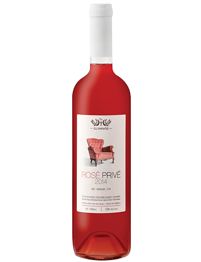 Rosé Privé a rose premium label wine made from the Syrah grape variety